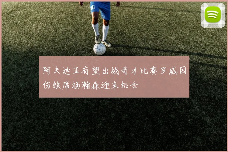 阿夫迪亚有望出战奇才比赛罗威因伤缺席杨瀚森迎来机会